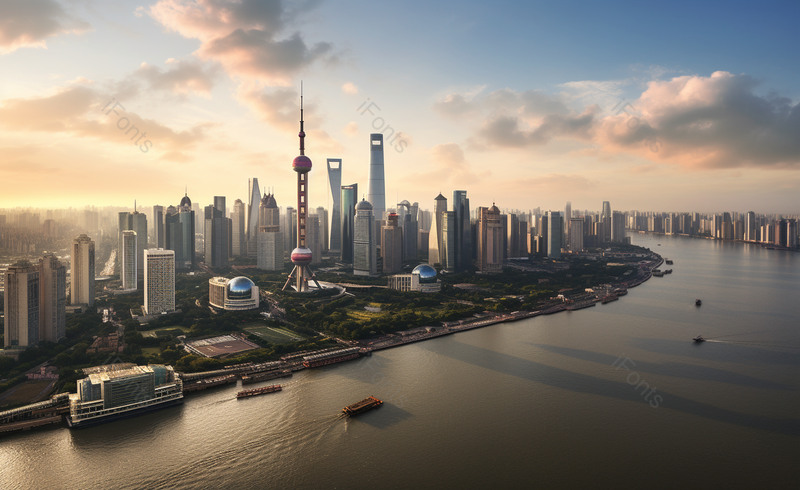 北外滩黄浦江黄昏商务金融服务实拍摄影图,高清,摄影图,摄影图片,图片大全,摄影图免费下载